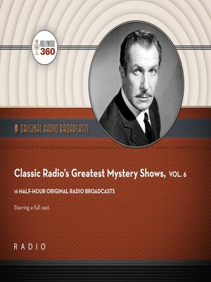 cover image of Classic Radio's Greatest Mystery Shows, Volume 6